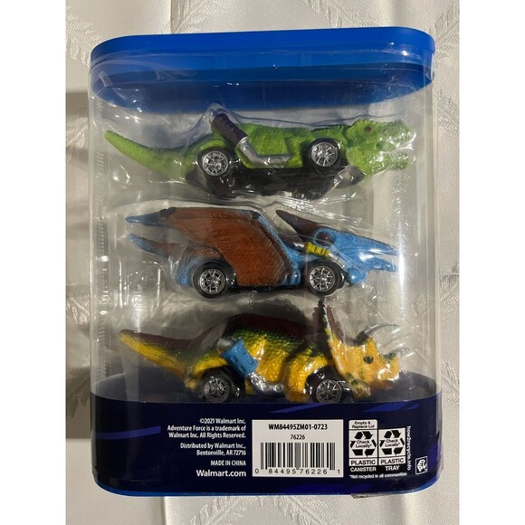 ADVENTURE FORCE 3 PACK DINO RACERS. NEW - Picture 3 of 6
